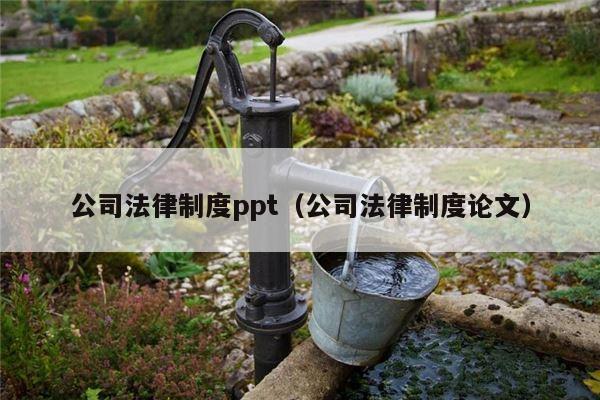 公司法律制度ppt（公司法律制度论文）