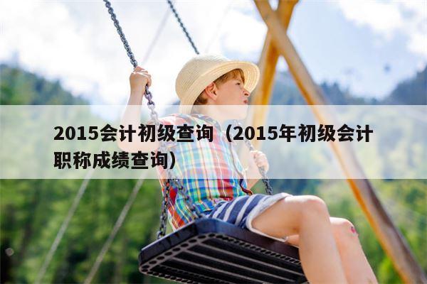 2015会计初级查询（2015年初级会计职称成绩查询）