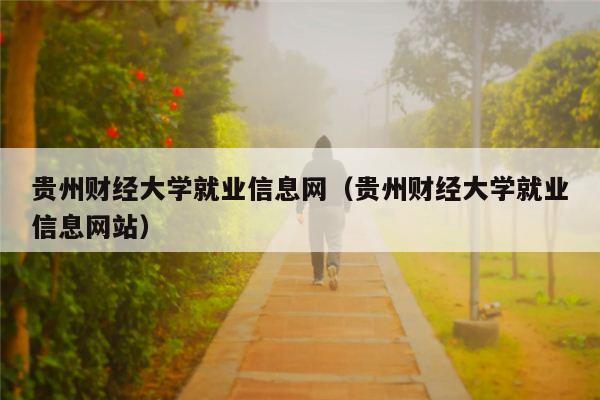 贵州财经大学就业信息网（贵州财经大学就业信息网站）