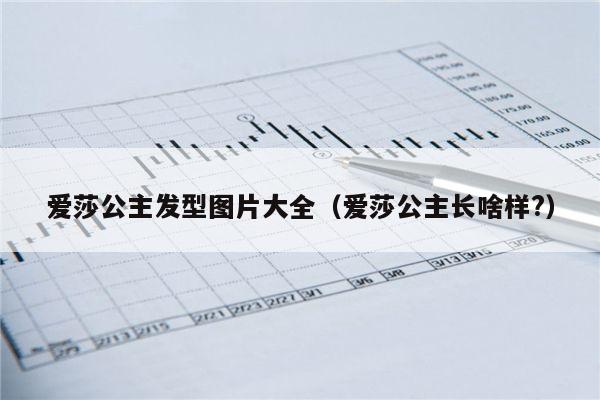 爱莎公主发型图片大全（爱莎公主长啥样?）