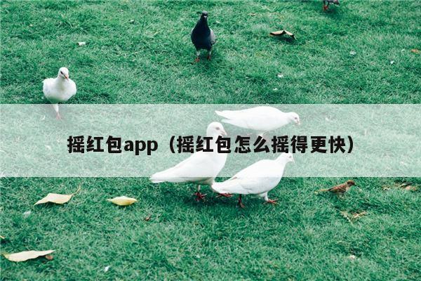 摇红包app（摇红包怎么摇得更快）