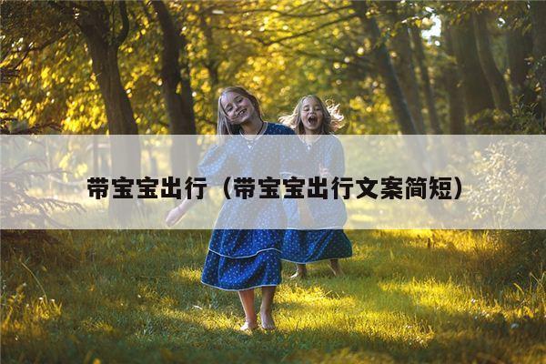 带宝宝出行（带宝宝出行文案简短）