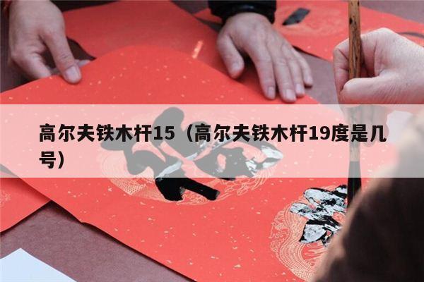 高尔夫铁木杆15（高尔夫铁木杆19度是几号）