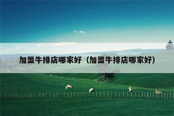 加盟牛排店哪家好（加盟牛排店哪家好）