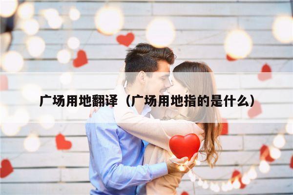 广场用地翻译（广场用地指的是什么）