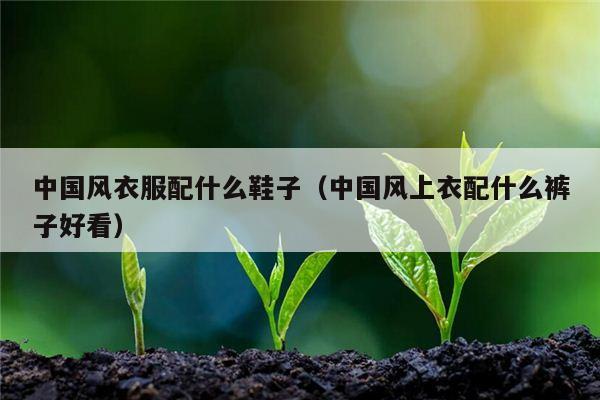 中国风衣服配什么鞋子（中国风上衣配什么裤子好看）