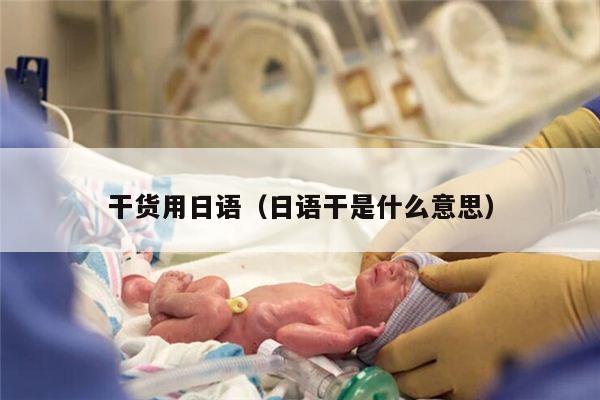 干货用日语（日语干是什么意思）