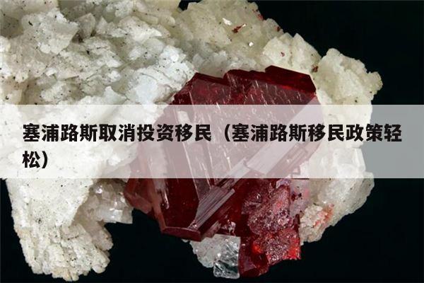 塞浦路斯取消投资移民（塞浦路斯移民政策轻松）